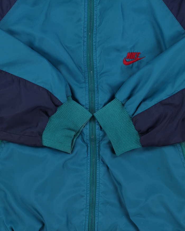 Vintage 1989 Nike Big Swoosh Embroidered Classic Shell Windbreaker Jacket - L