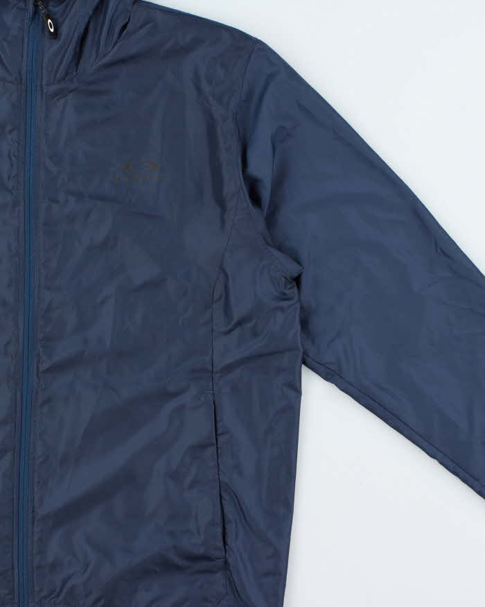 Vintage Oakley Performance Fit Soft Shell Lightweight Hooded Windbreaker Jacket - L