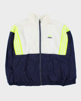 Vintage 2001 Y2K Adidas Volt 3-Stripe Shell Windbreaker Jacket - M