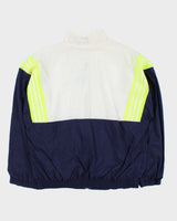 Vintage 2001 Y2K Adidas Volt 3-Stripe Shell Windbreaker Jacket - M