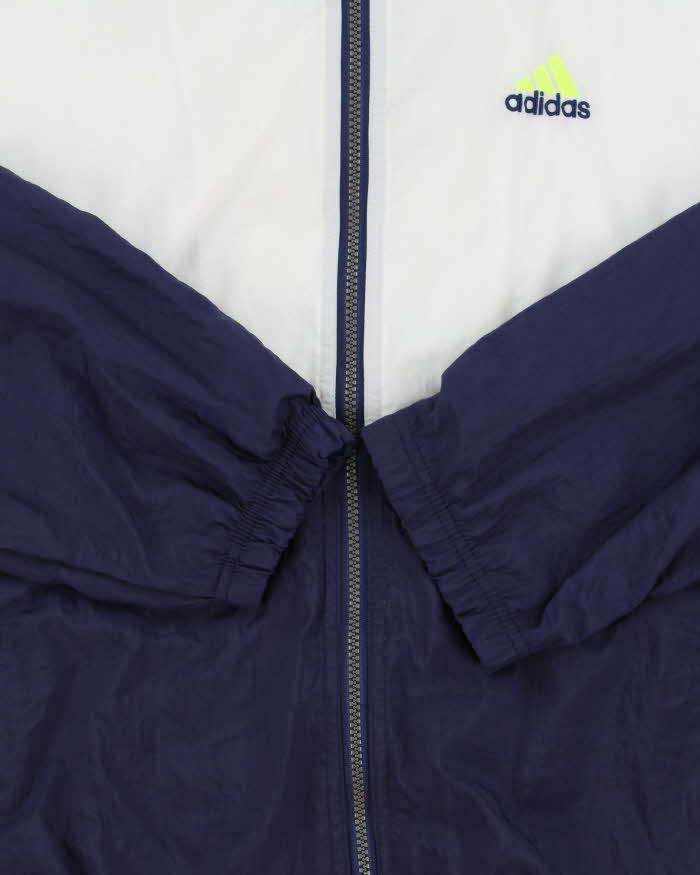 Vintage 2001 Y2K Adidas Volt 3-Stripe Shell Windbreaker Jacket - M