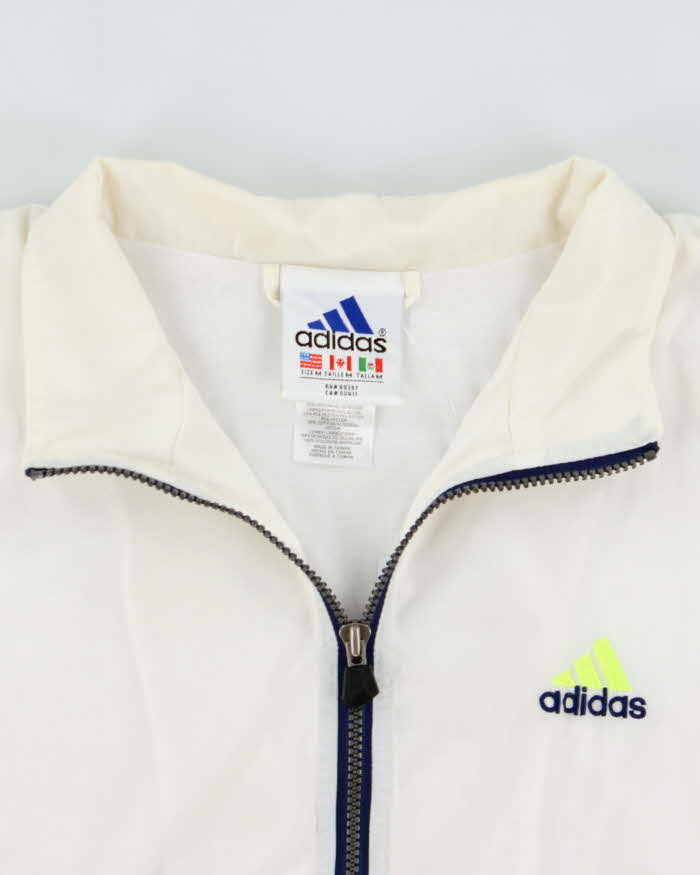 Vintage 2001 Y2K Adidas Volt 3-Stripe Shell Windbreaker Jacket - M