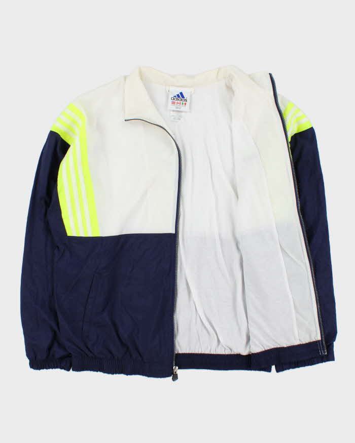 Vintage 2001 Y2K Adidas Volt 3-Stripe Shell Windbreaker Jacket - M