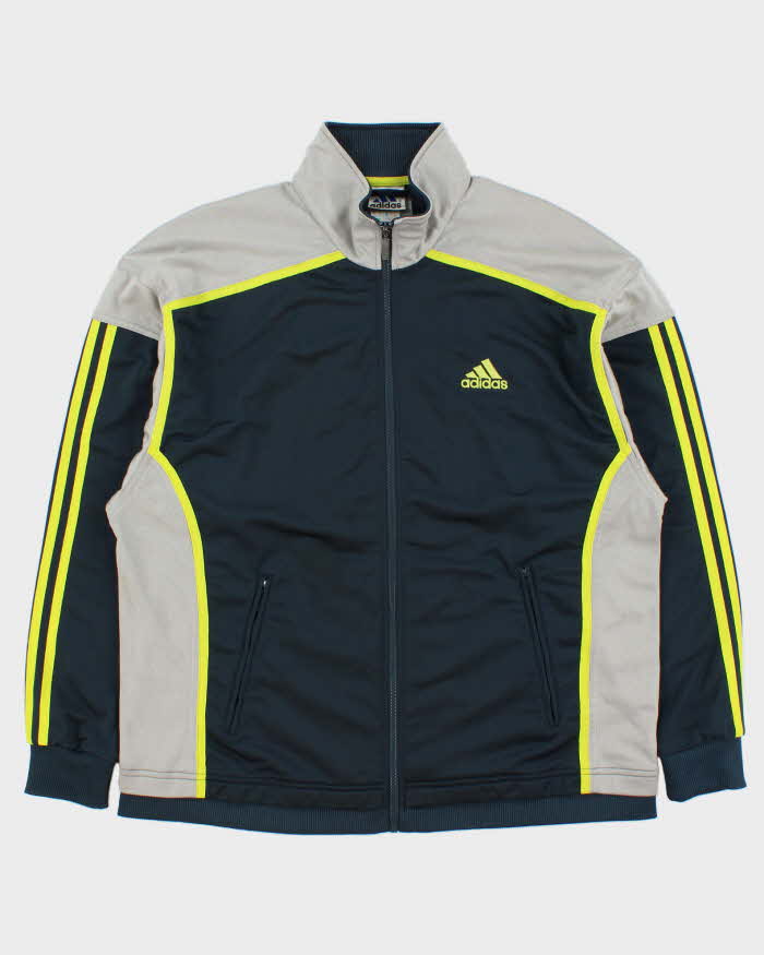Vintage 1990s Adidas Embroidered Volt 3-Stripe Track Jacket - M