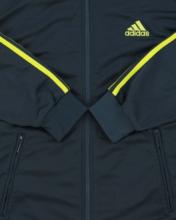 Vintage 1990s Adidas Embroidered Volt 3-Stripe Track Jacket - L