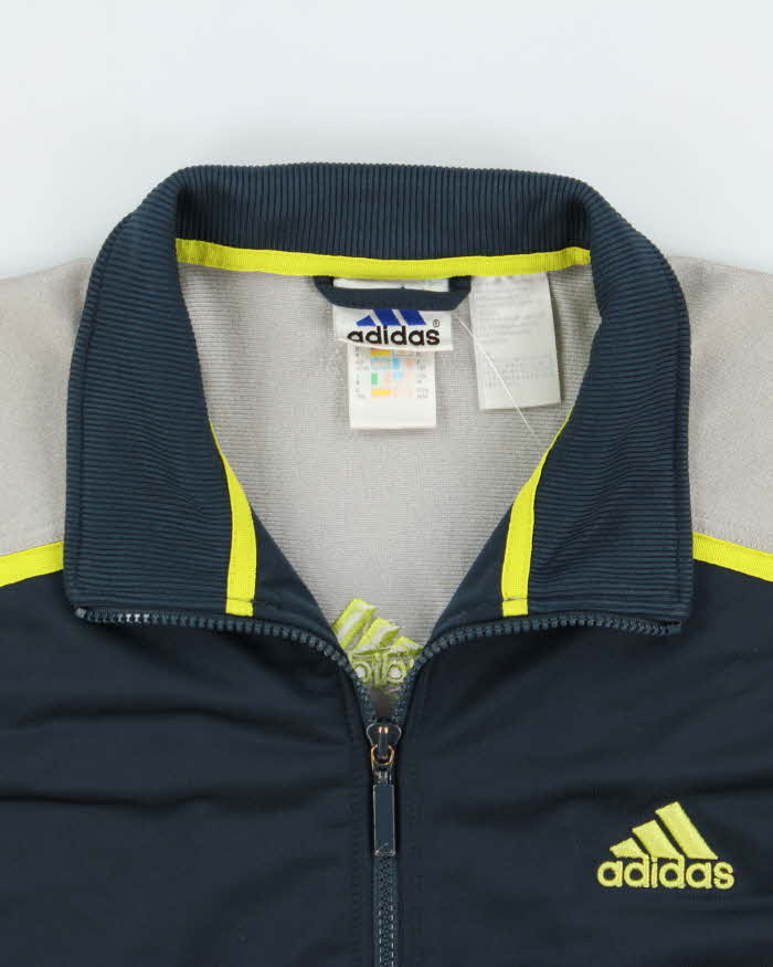 Vintage 1990s Adidas Embroidered Volt 3-Stripe Track Jacket - L