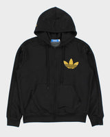 Vintage Adidas Originals Gold Big Trefoil Hooded Track Jacket - L