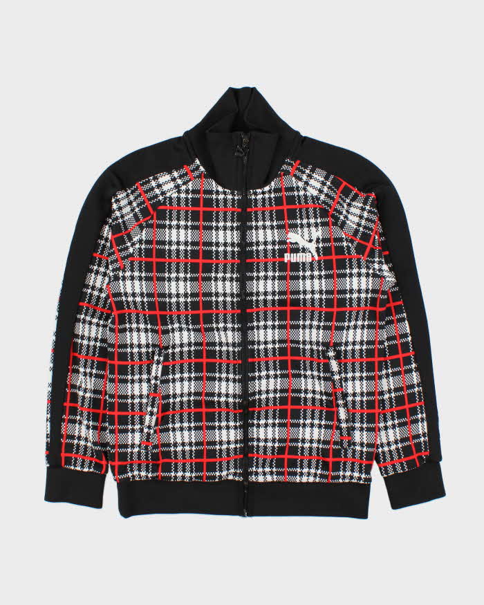 2021 Puma T7 68' Plaid Funnel Neck Track Jacket - S