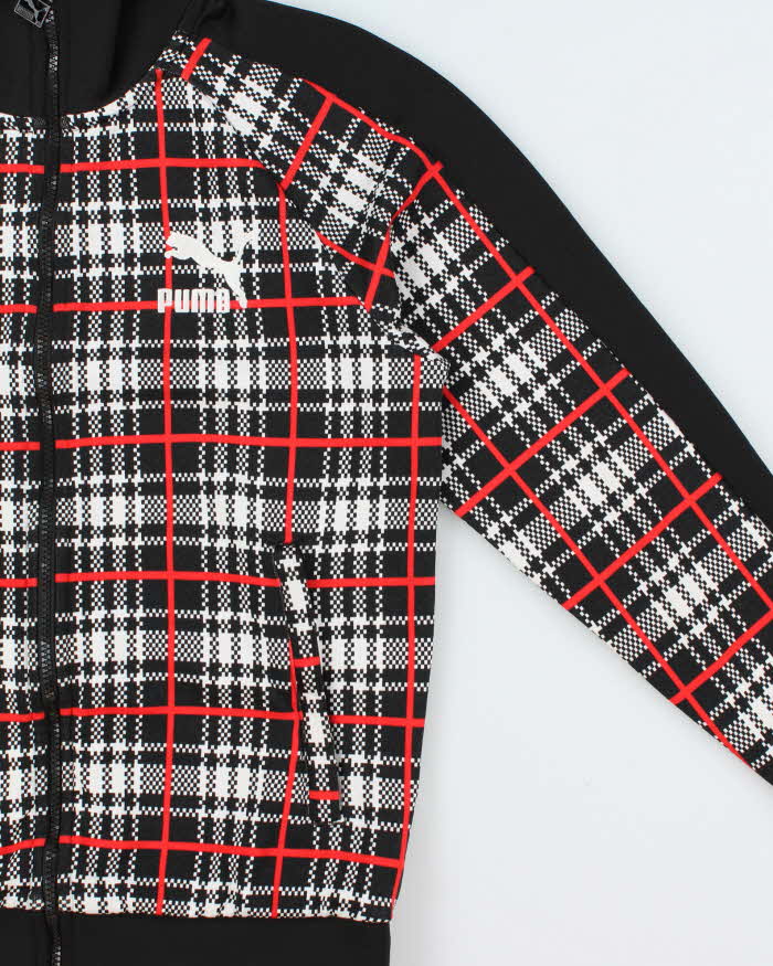 2021 Puma T7 68' Plaid Funnel Neck Track Jacket - S