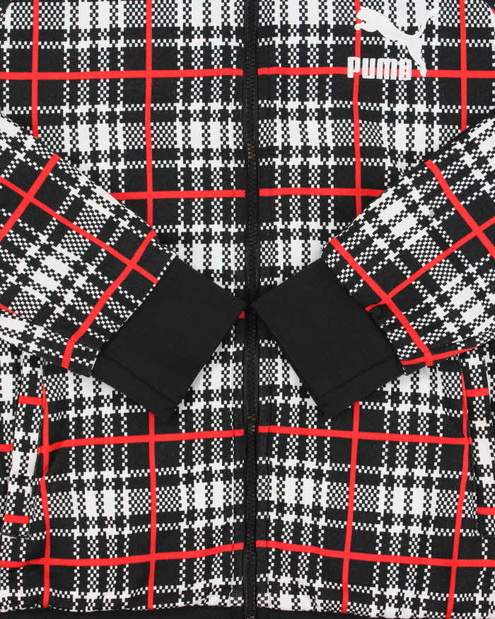 2021 Puma T7 68' Plaid Funnel Neck Track Jacket - S