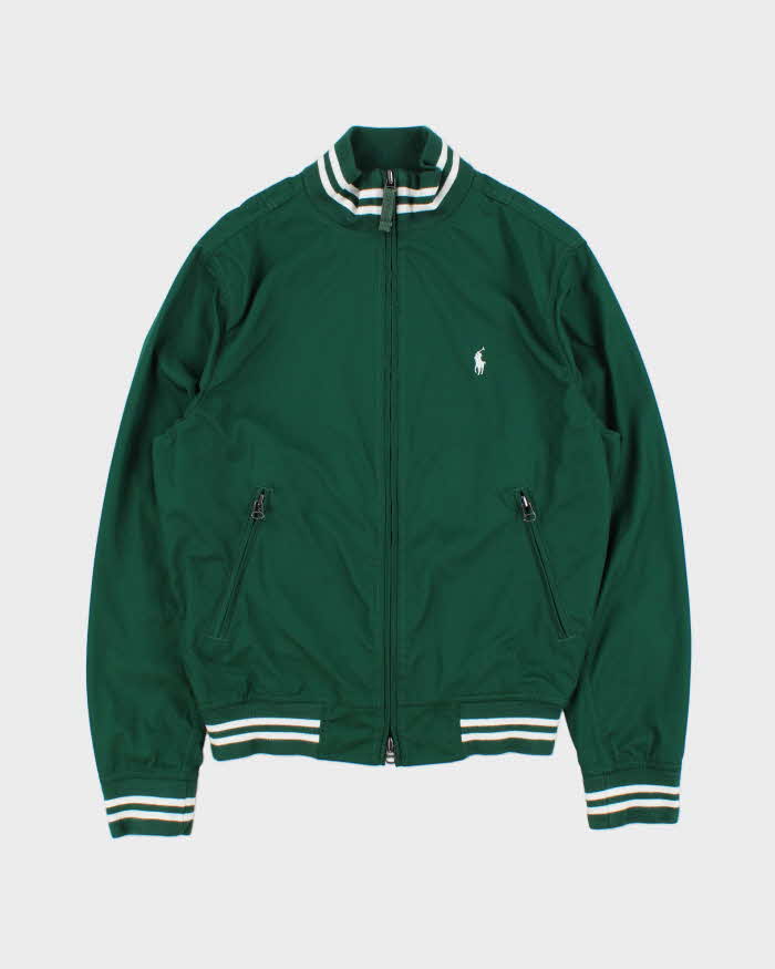 Vintage Y2K 00s Polo Ralph Lauren Canvas Shell Track Bomber Jacket - S