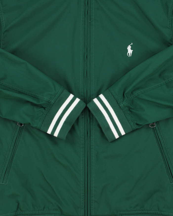 Vintage Y2K 00s Polo Ralph Lauren Canvas Shell Track Bomber Jacket - S