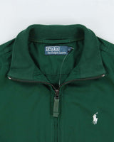 Vintage Y2K 00s Polo Ralph Lauren Canvas Shell Track Bomber Jacket - S