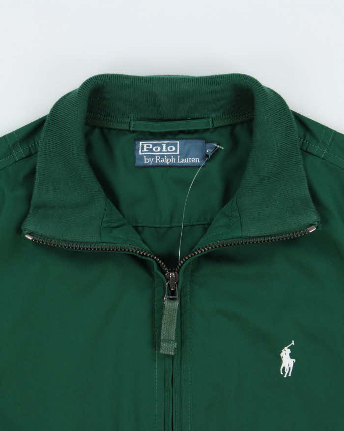 Vintage Y2K 00s Polo Ralph Lauren Canvas Shell Track Bomber Jacket - S