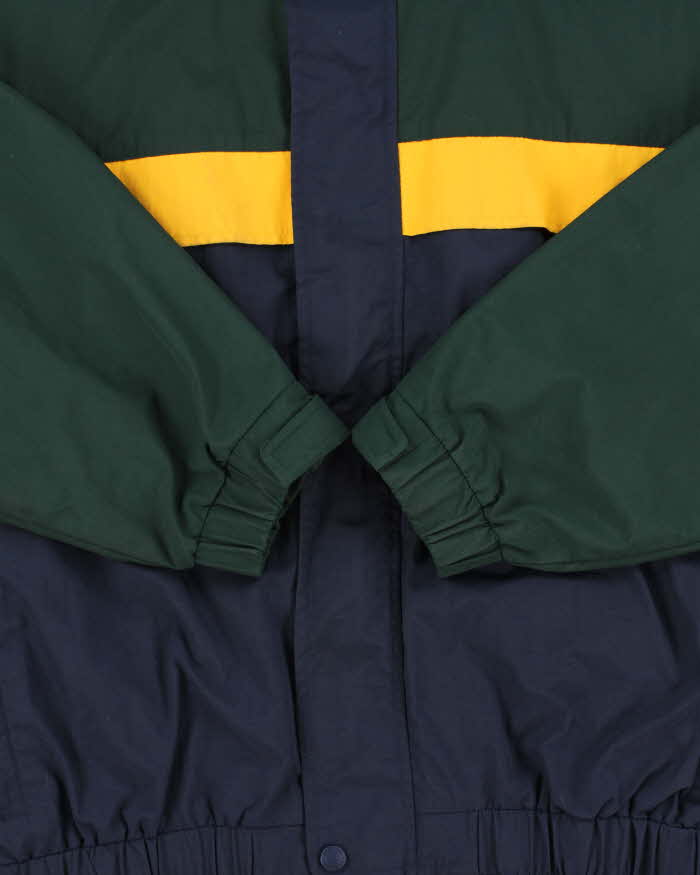 Vintage 1990s Eddie Bauer Colour Block Shell Windbreaker Bomber Jacket - XL