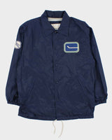 Vintage Y2K 00s CCM Classics Retro NHL Vancouver Canucks Centre Ice Coach Jacket - M