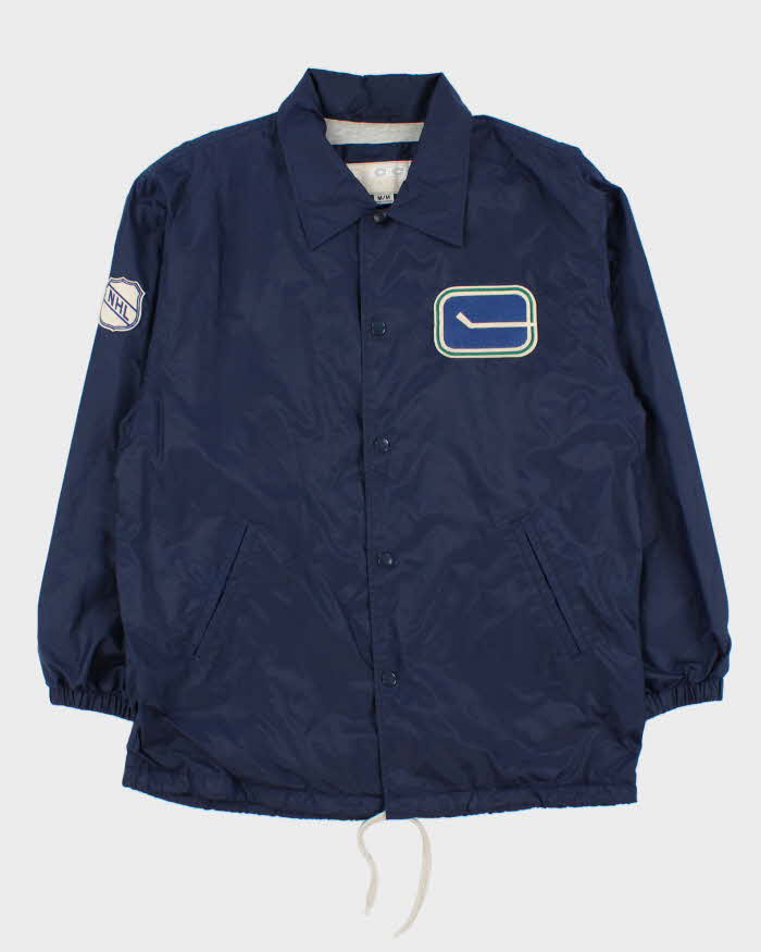 Vintage Y2K 00s CCM Classics Retro NHL Vancouver Canucks Centre Ice Coach Jacket - M