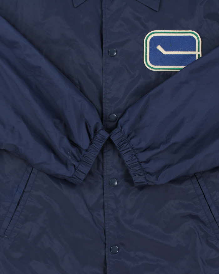 Vintage Y2K 00s CCM Classics Retro NHL Vancouver Canucks Centre Ice Coach Jacket - M