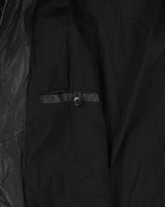 Vintage Y2K 00s Danier Leather Classic Cafe Racer Moto Jacket - L