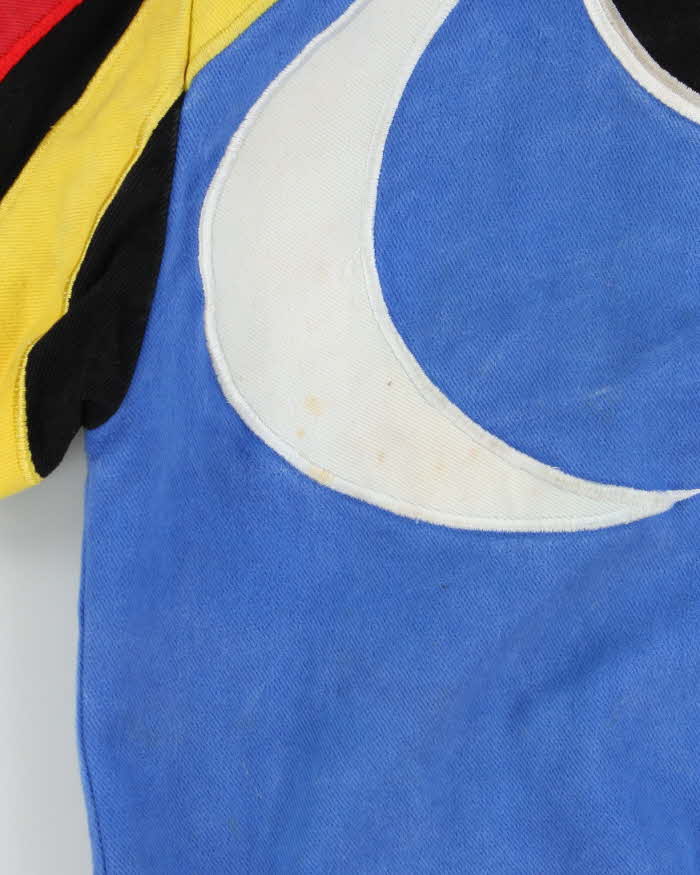 Vintage Y2K Chase Authentics Nascar 2000 Canvas Colour Block Racing Bomber Jacket - L