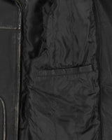 Vintage Y2K 00s Guess Jeans Distressed Leather Trucker Jacket - M