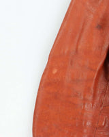 Vintage 1970s Neto Tan Brown Waist Length Pleated Made In Canada Western Leather Jacket - L