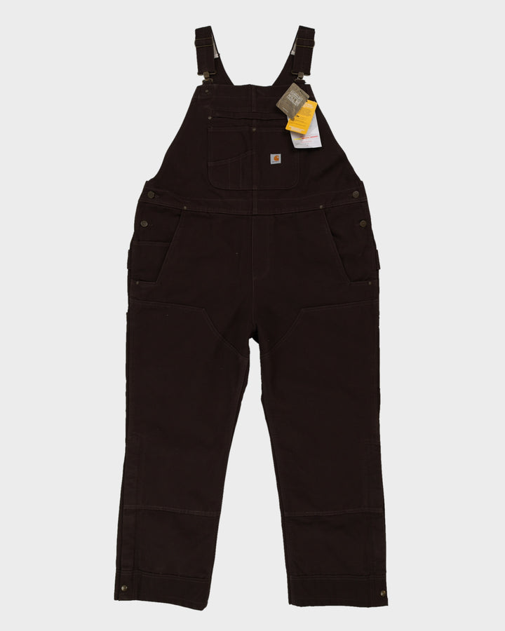 Carhartt Thinsulate Brown Bib Overalls - XXL
