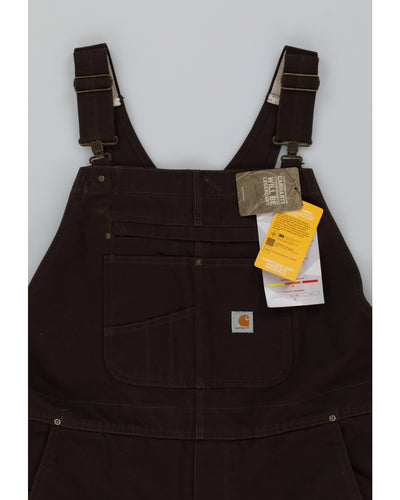 Carhartt Thinsulate Brown Bib Overalls - XXL
