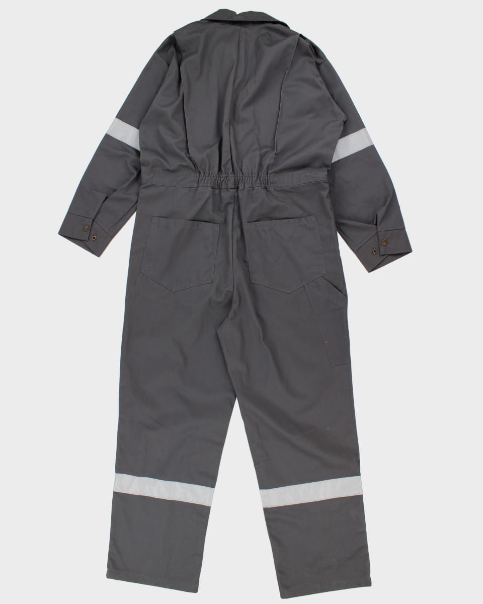 Vintage Grey Workwear Coveralls / Overalls - XL