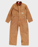 Vintage 80s Carhartt Quilt Lined Workwear Boiler Suit - S/M