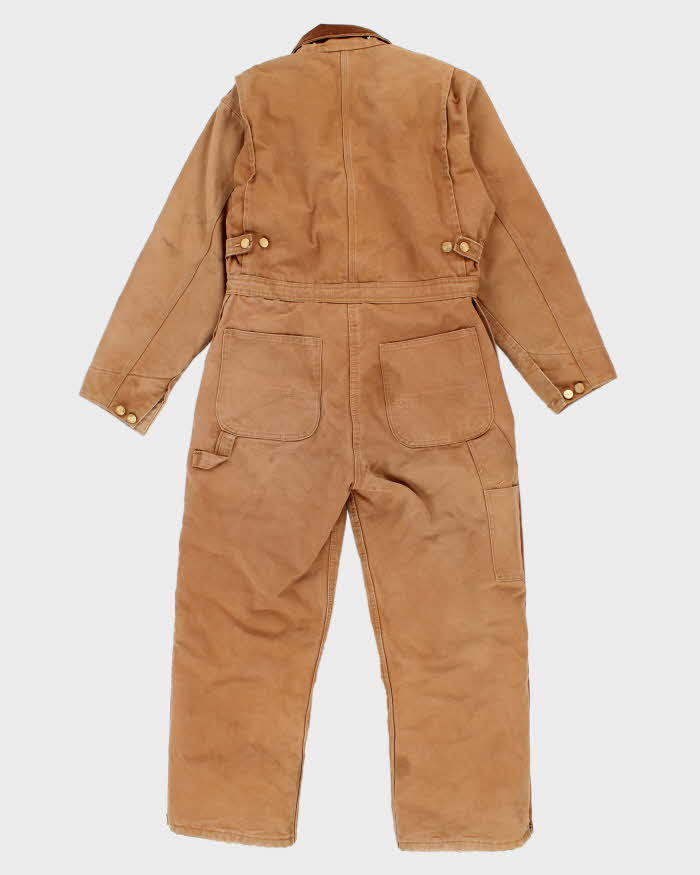 Vintage 80s Carhartt Quilt Lined Workwear Boiler Suit S/M