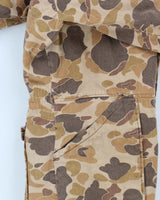 70/80s Vintage Mens Camouflage Hudson Bay Overalls - M