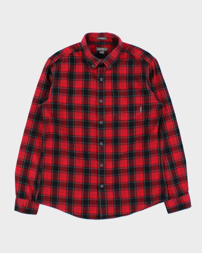 Vintage Eddie Bauer Plaid Classic Fit Long Sleeve Flannel Shirt - M