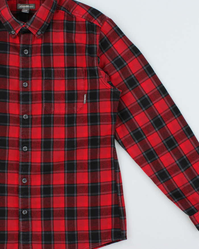 Vintage Eddie Bauer Plaid Classic Fit Long Sleeve Flannel Shirt - M