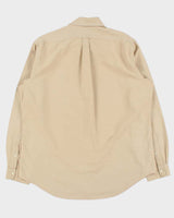 Vintage Ralph Lauren Desert Khaki Twill Long Sleeve Shirt - XL