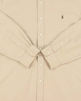 Vintage Ralph Lauren Desert Khaki Twill Long Sleeve Shirt - XL