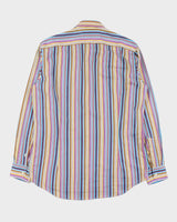 Vintage Y2K 00s Etro Classic Striped Long Sleeve Dress Shirt - L