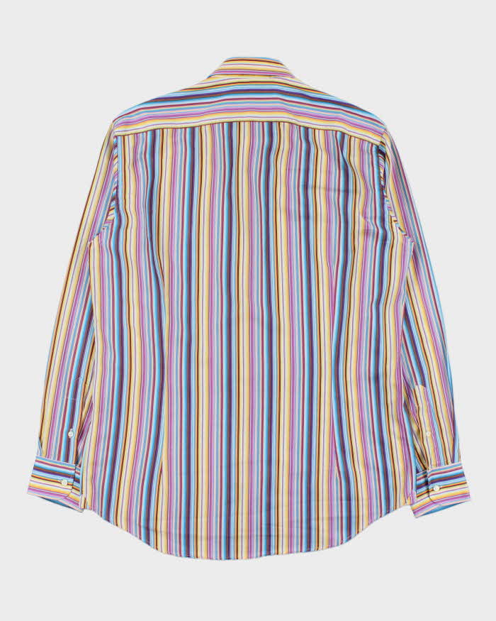 Vintage Y2K 00s Etro Classic Striped Long Sleeve Dress Shirt - L