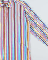 Vintage Y2K 00s Etro Classic Striped Long Sleeve Dress Shirt - L