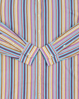 Vintage Y2K 00s Etro Classic Striped Long Sleeve Dress Shirt - L