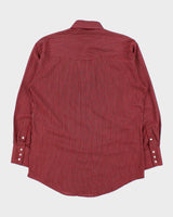 Vintage 1990s Roper Striped Pearl Snap Button Long Sleeve Western Shirt - M
