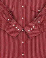 Vintage 1990s Roper Striped Pearl Snap Button Long Sleeve Western Shirt - M