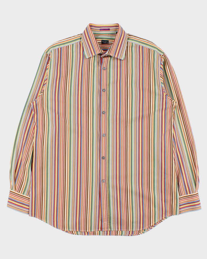 Vintage Y2K 00s Paul Smith Signature Striped Long Sleeve Shirt - XL