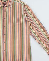 Vintage Y2K 00s Paul Smith Signature Striped Long Sleeve Shirt - XL