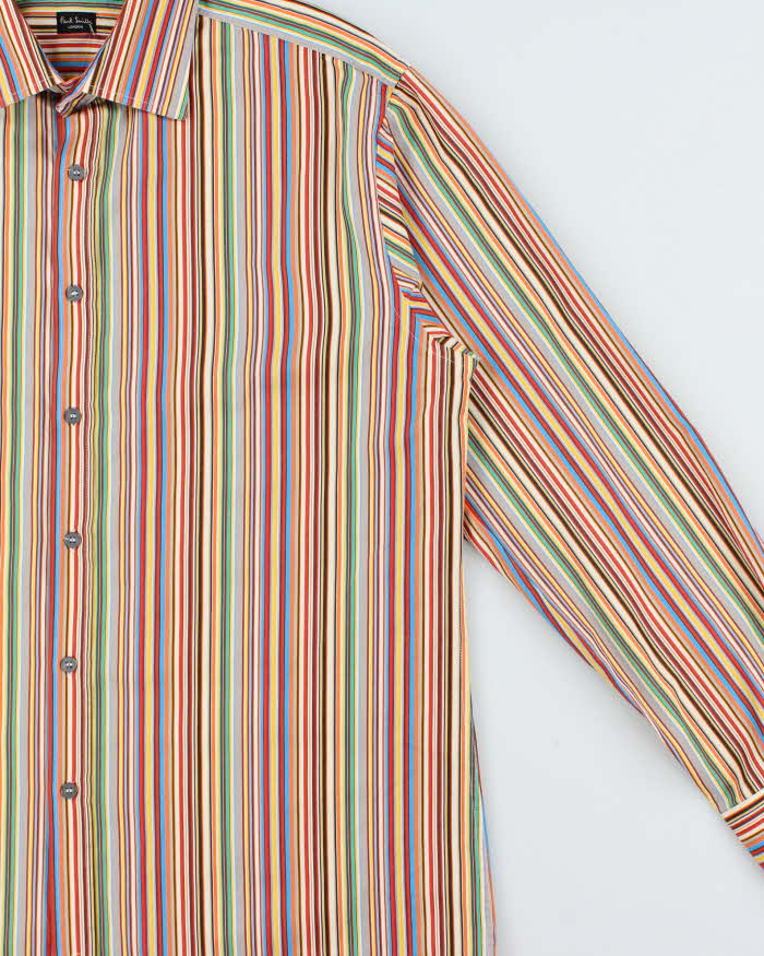 Vintage Y2K 00s Paul Smith Signature Striped Long Sleeve Shirt - XL