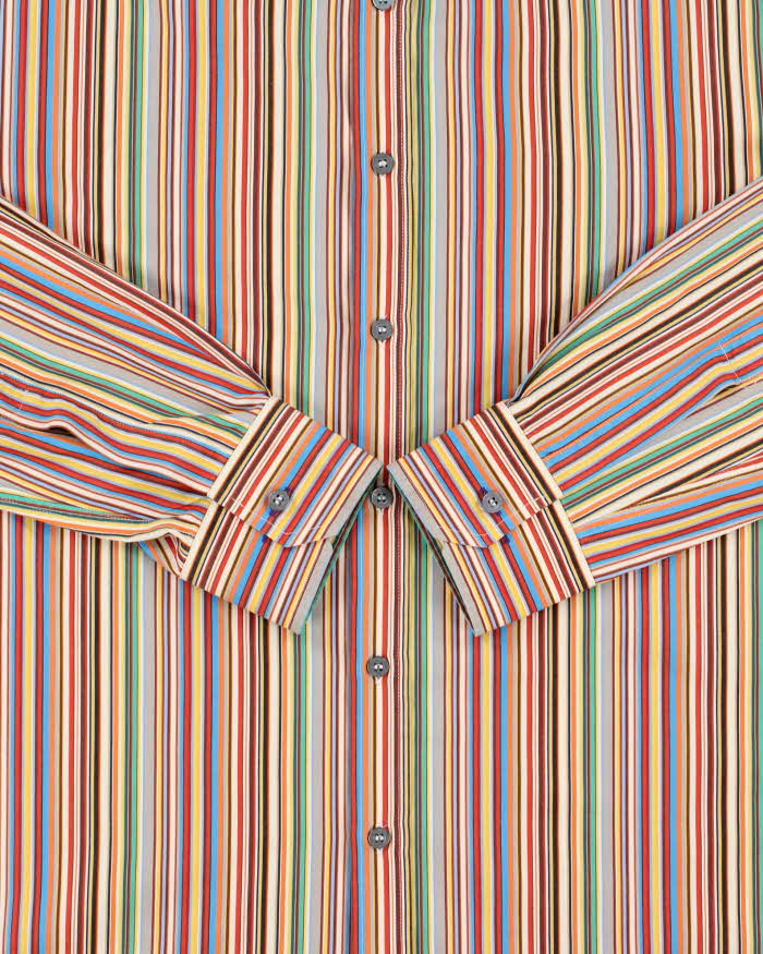 Vintage Y2K 00s Paul Smith Signature Striped Long Sleeve Shirt - XL
