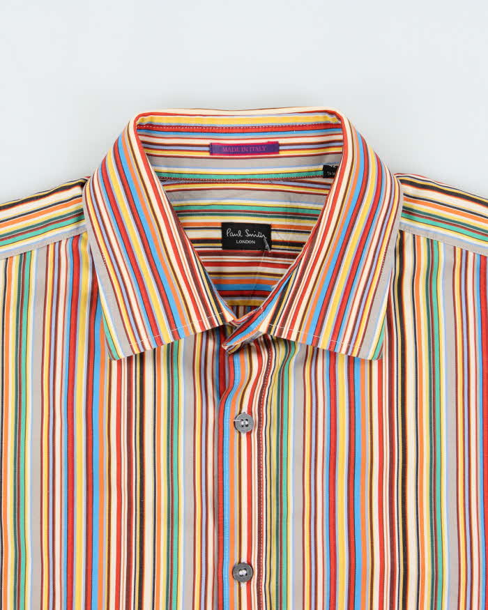 Vintage Y2K 00s Paul Smith Signature Striped Long Sleeve Shirt - XL