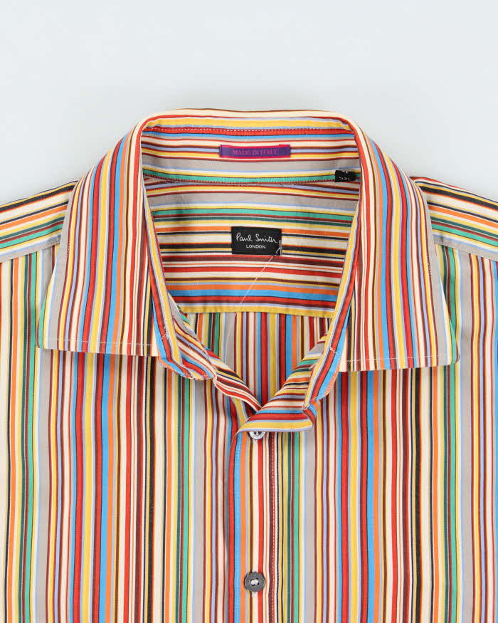 Vintage Y2K 00s Paul Smith Signature Striped Long Sleeve Shirt - XL