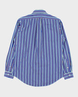 Vintage Y2K 00s Polo Ralph Lauren Striped Custom Fit Long Sleeve Shirt - M