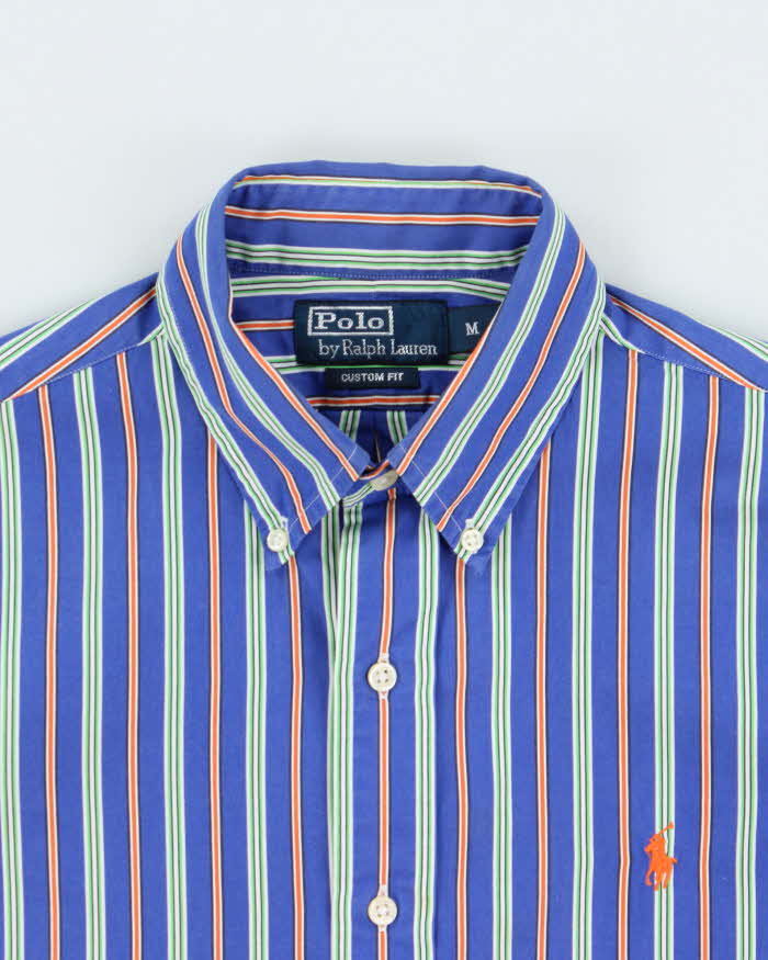 Vintage Y2K 00s Polo Ralph Lauren Striped Custom Fit Long Sleeve Shirt - M